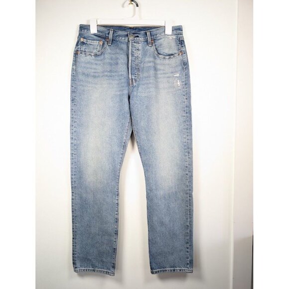 Levi's 501 Premium‎ Jeans Mens 34x31 Button Fly Big E White Patch Straight Leg - Picture 6 of 10